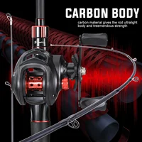 Sougayilang Fishing Rod and Reel Combo Set 1.8~2.1m Carbon Fiber Casting Rod and 7.2:1 Gear Ratio Reel Max Drag 10kg with a Gift